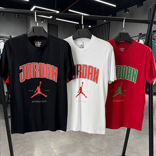 تیشرت مردانه JORDAN پنبه رنگ سفید سایز L
